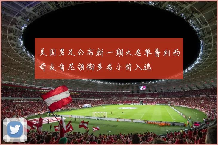 美国男足公布新一期大名单普利西奇麦肯尼领衔多名小将入选